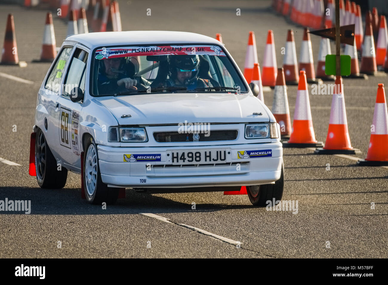 Étapes de rallye Snetterton, Février 2018 Banque D'Images