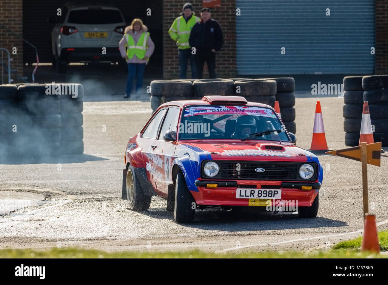 Étapes de rallye Snetterton, Février 2018 Banque D'Images