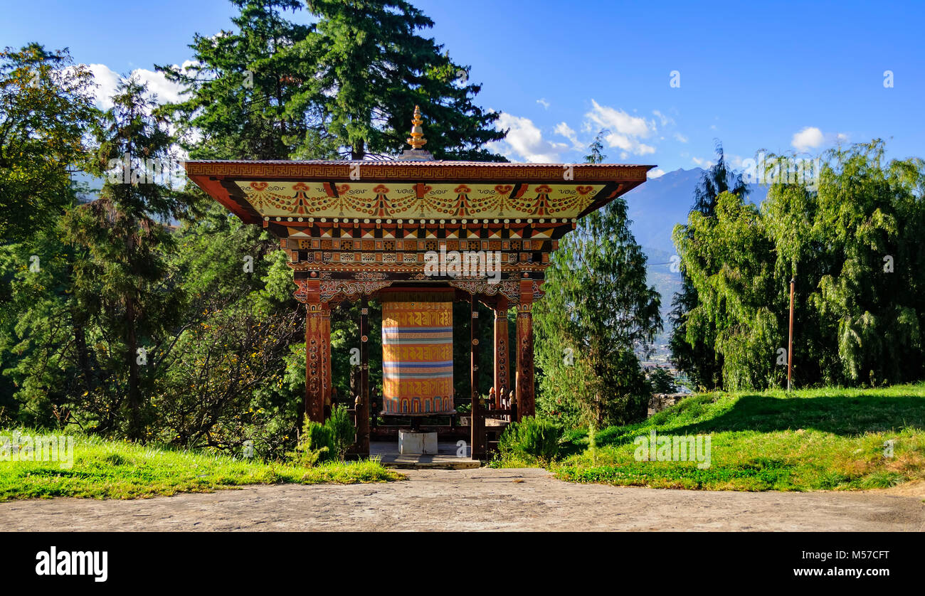 Zangtho Pelri Lakhang, Monastère de Thimphu, Bhoutan, Thimphu ville Banque D'Images