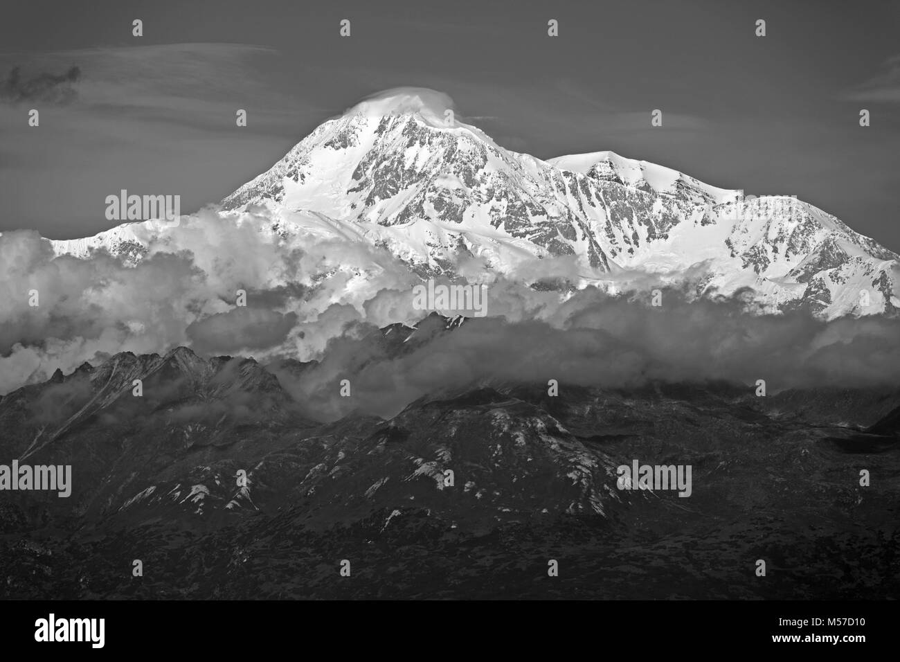 La montagne de Denali en Alaska Banque D'Images