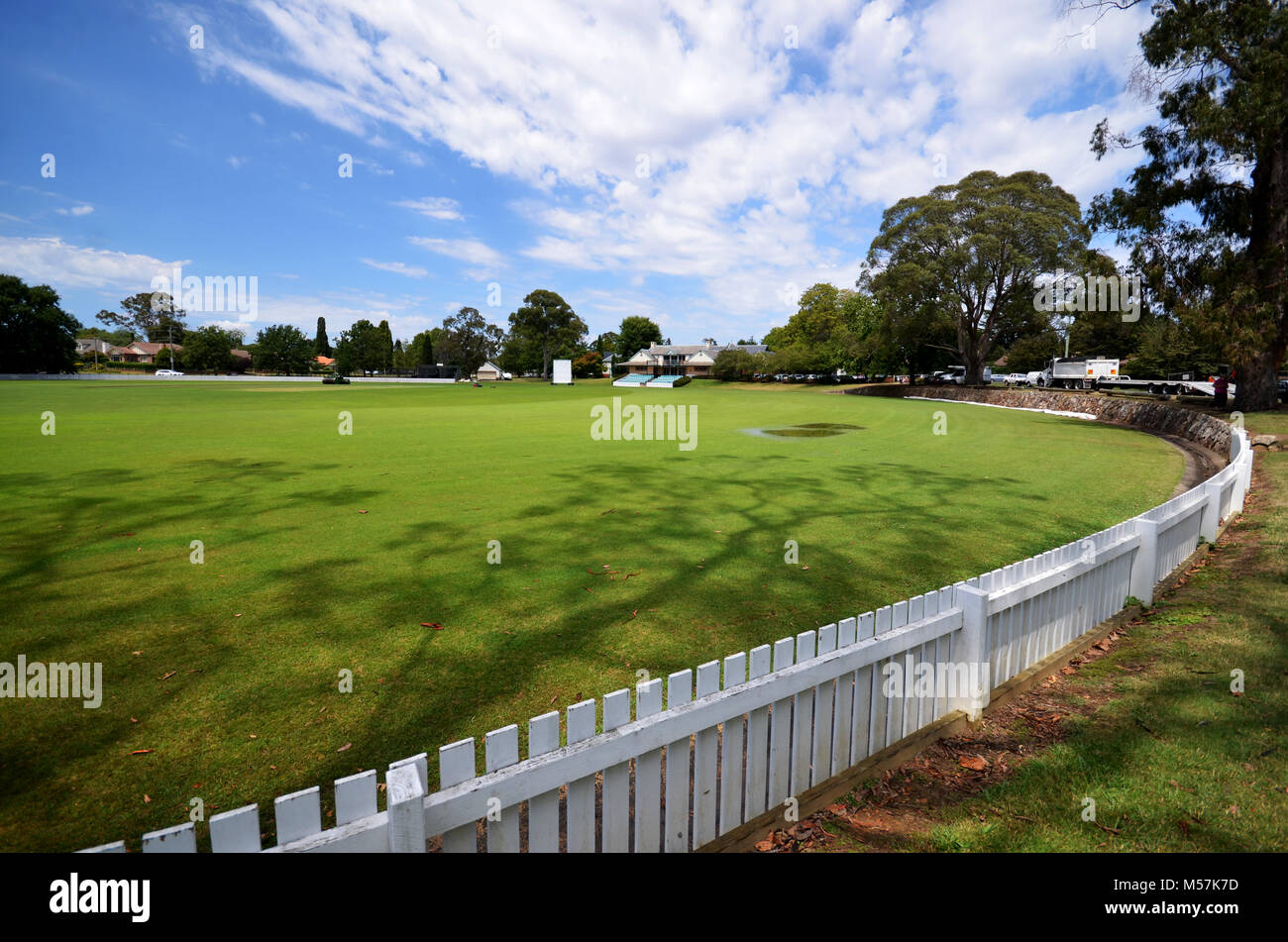 Cricket Bradman à Bowral NSW Australie ovale Banque D'Images