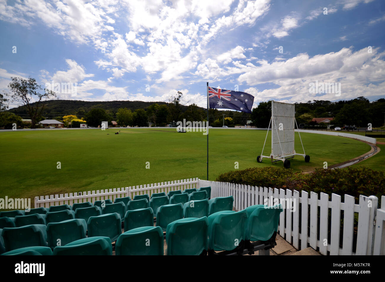 Cricket Bradman à Bowral NSW Australie ovale Banque D'Images