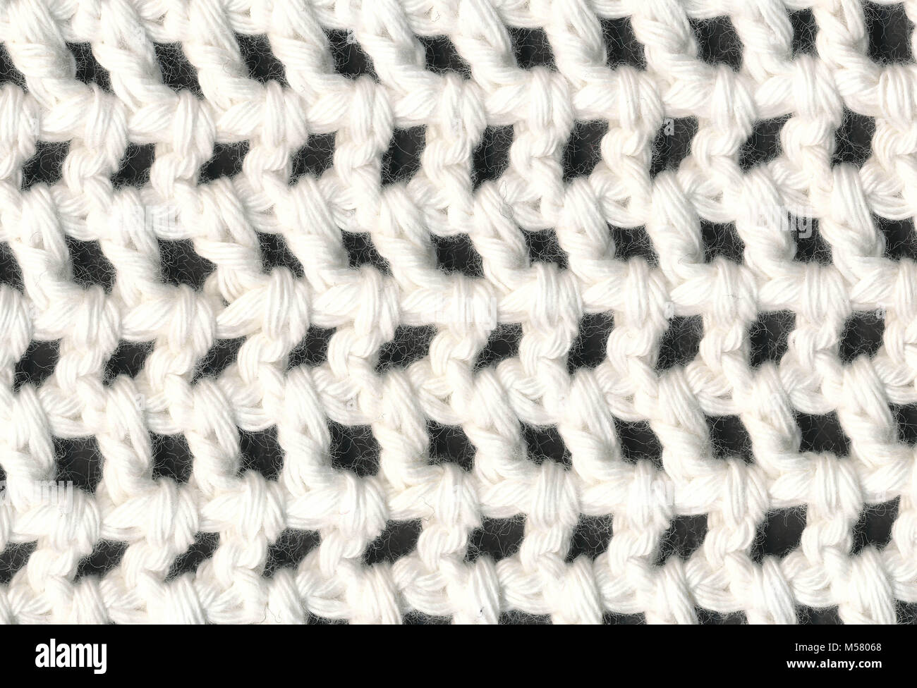 Modèle crochet blanc gros plan Banque D'Images