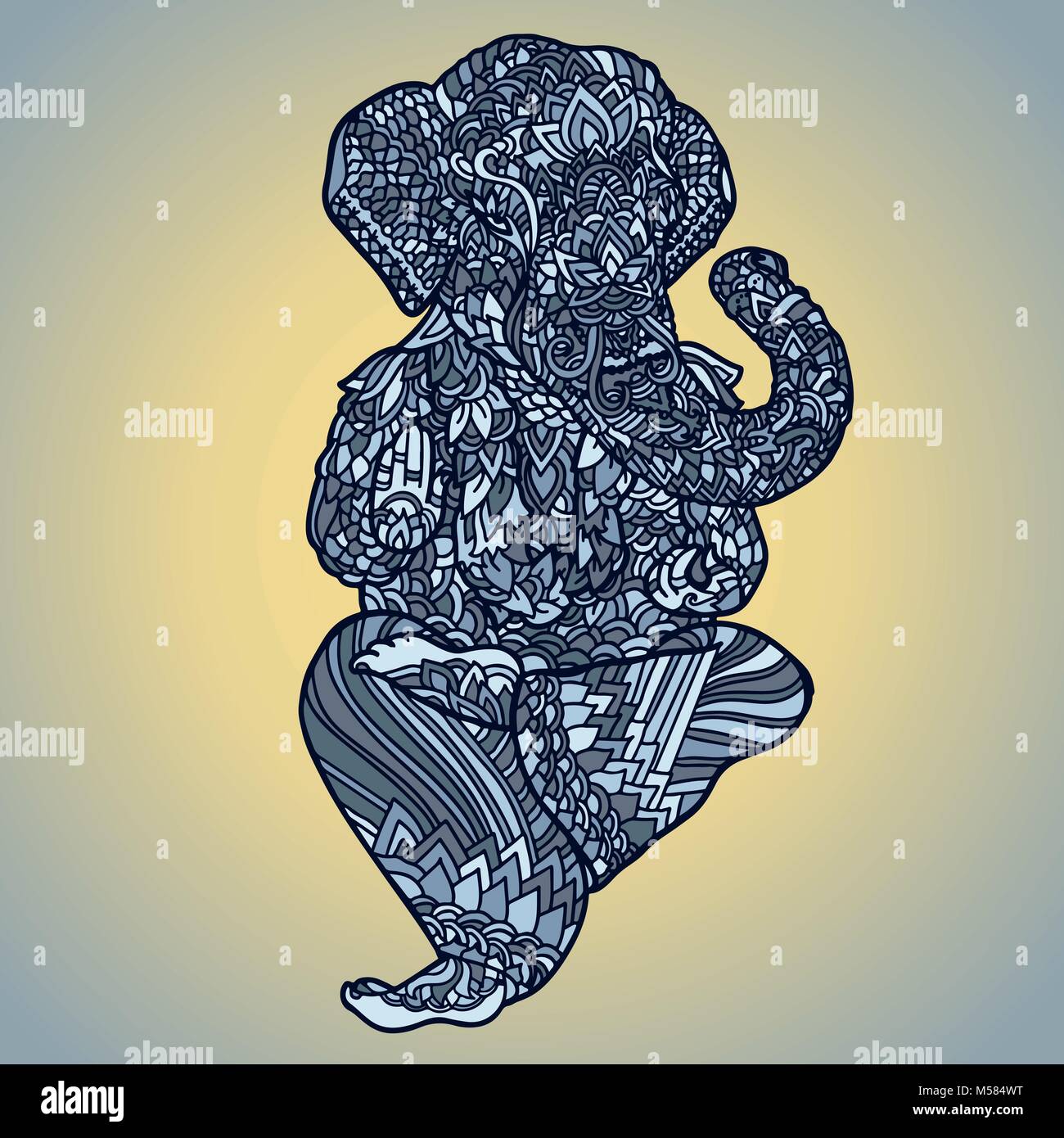 Débardeur Yoga Méditation Avec Impression Ganesha Mandala - Confortable Et Léger Pour La Pratique - 7