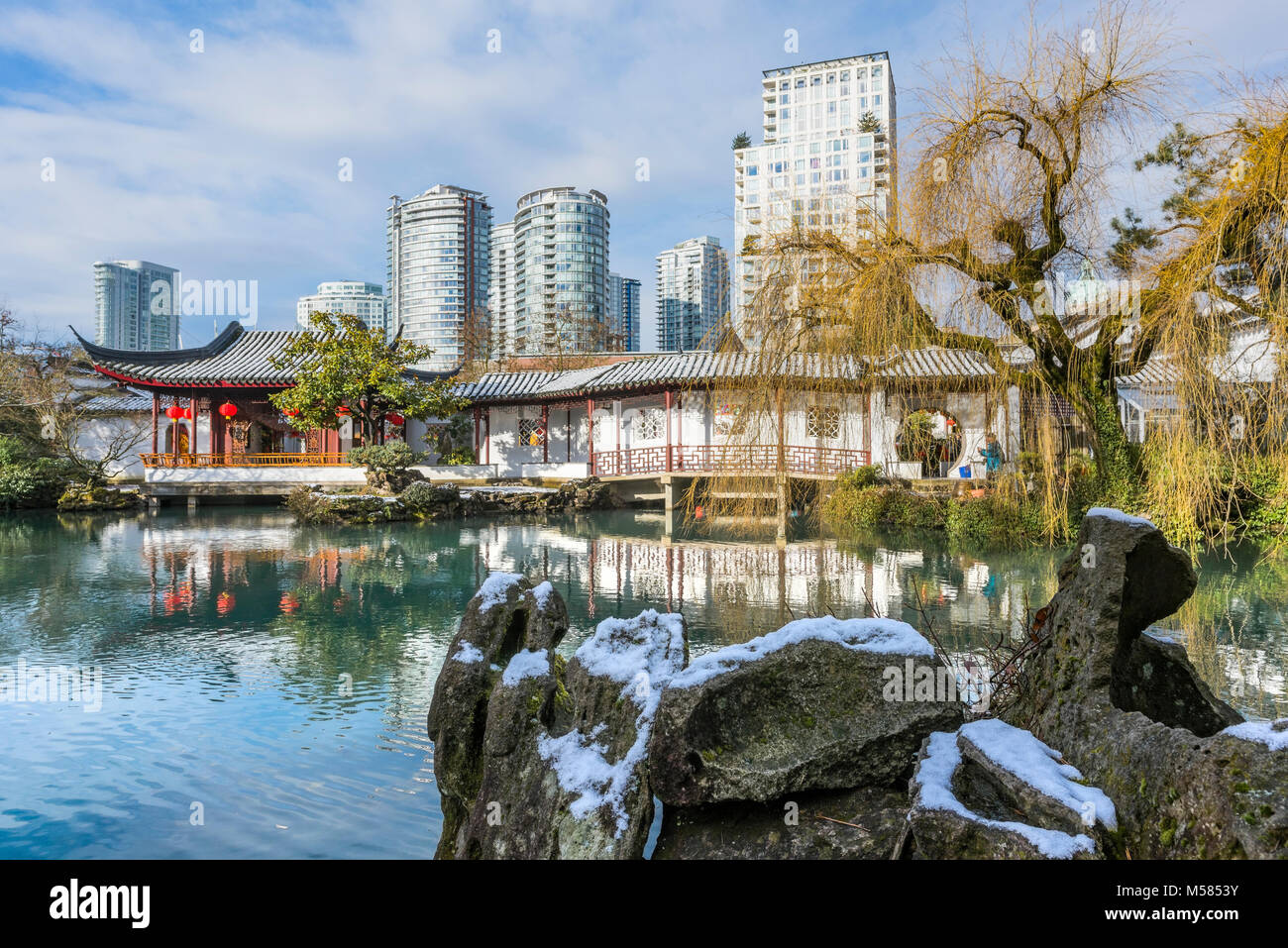 Le Dr Sun Yat-Sen Classical Chinese Garden et Park, Vancouver, British Columbia, Canada Banque D'Images