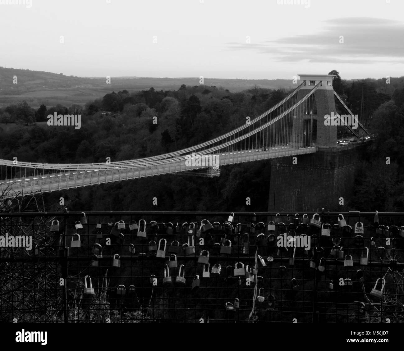 Pont suspendu de Clifton de Clifton, Bristol, Royaume-Uni. Banque D'Images