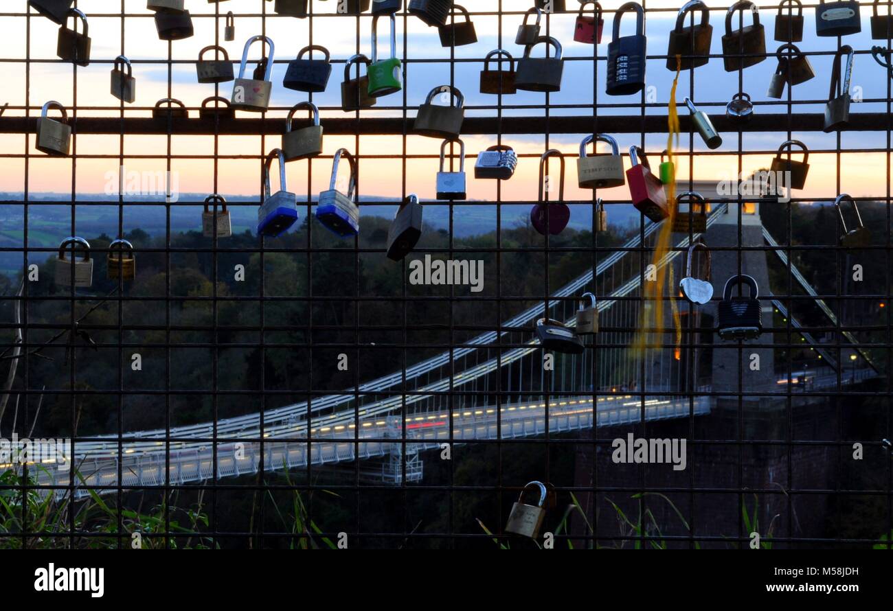 Pont suspendu de Clifton de Clifton, Bristol, Royaume-Uni. Banque D'Images