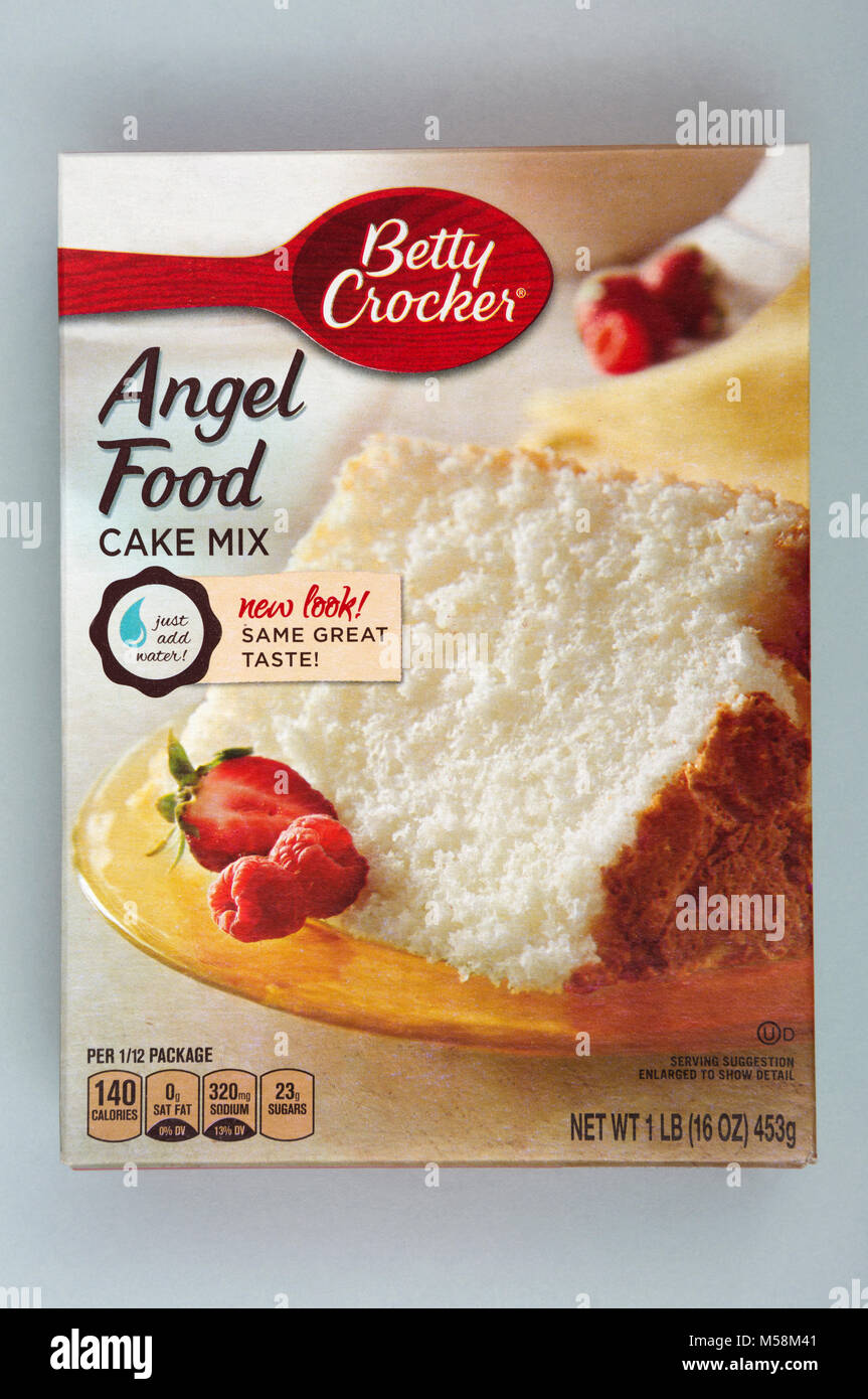 Betty Crocker Angel Food cake mix Banque D'Images