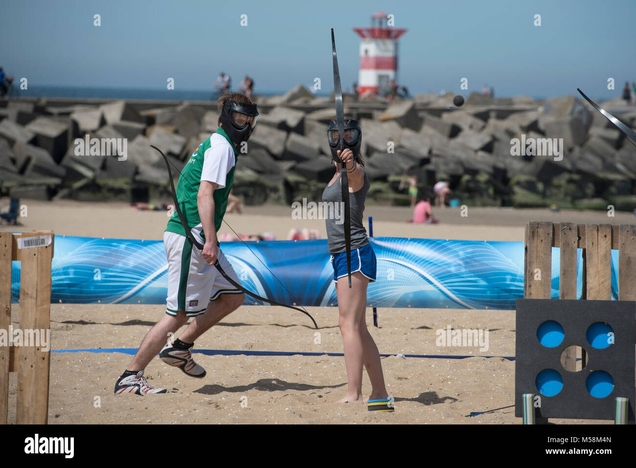 Scheveningen. 28-05-2017. Championnat hollandais Tir à l'attaque. Banque D'Images