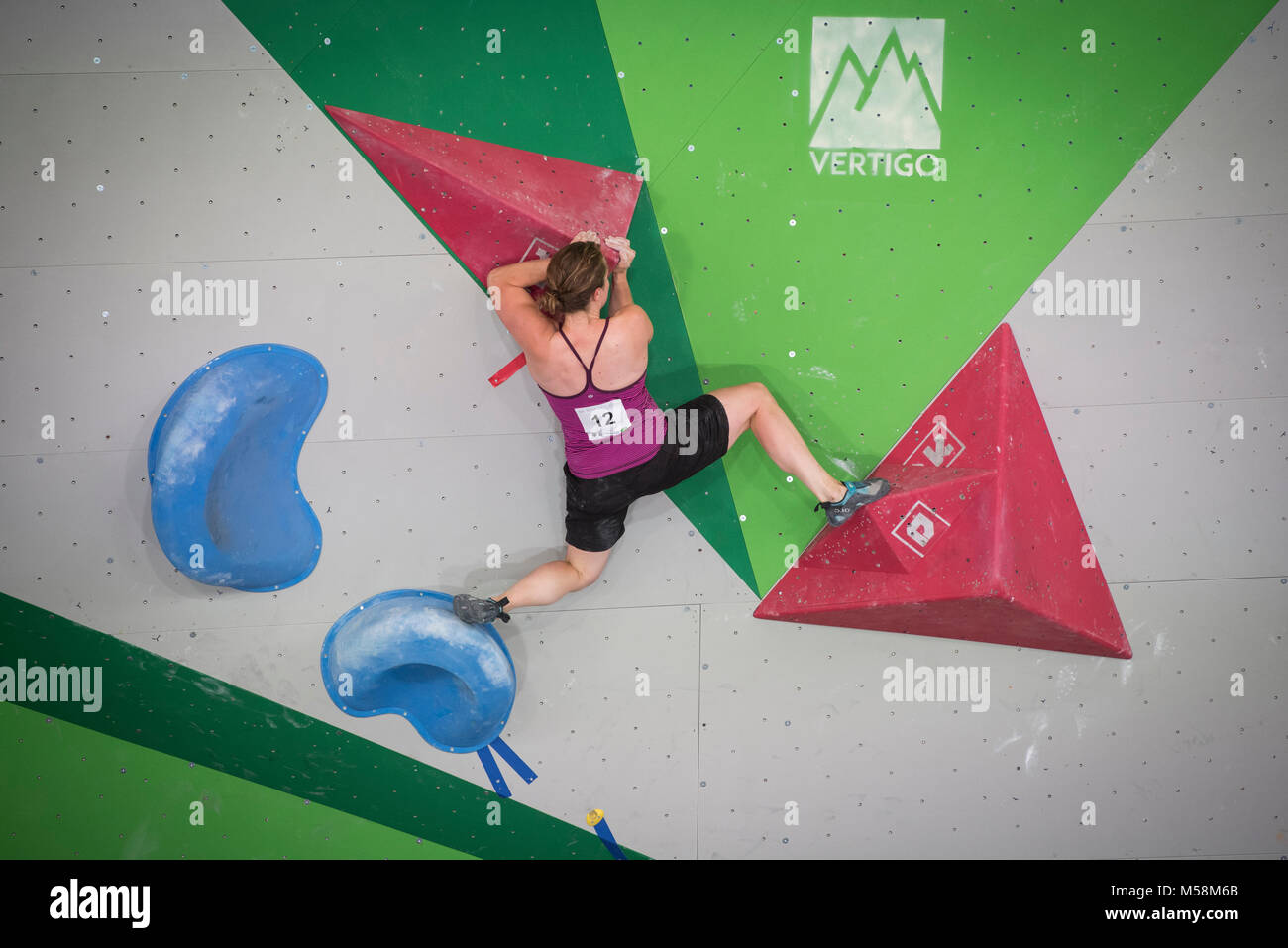 Les Pays-Bas. Amsterdam. 08-07-2017. Championnats néerlandais Boulder. Nederlands Kampioenschap (NK) de Boulder. Banque D'Images