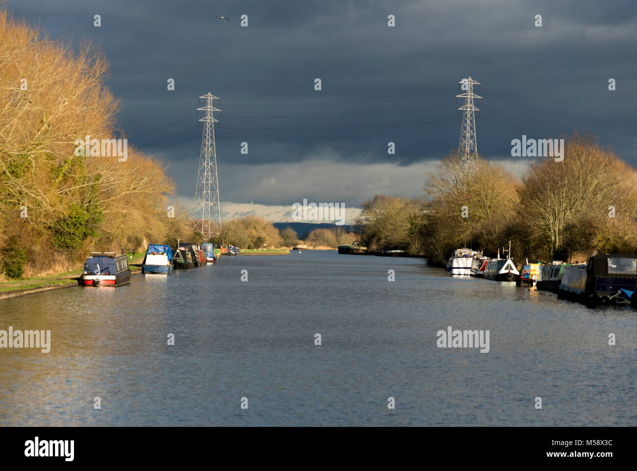 Gloucester-Sharpness Ship Canal, Saul Junction, Gloucestershire, Royaume-Uni Banque D'Images