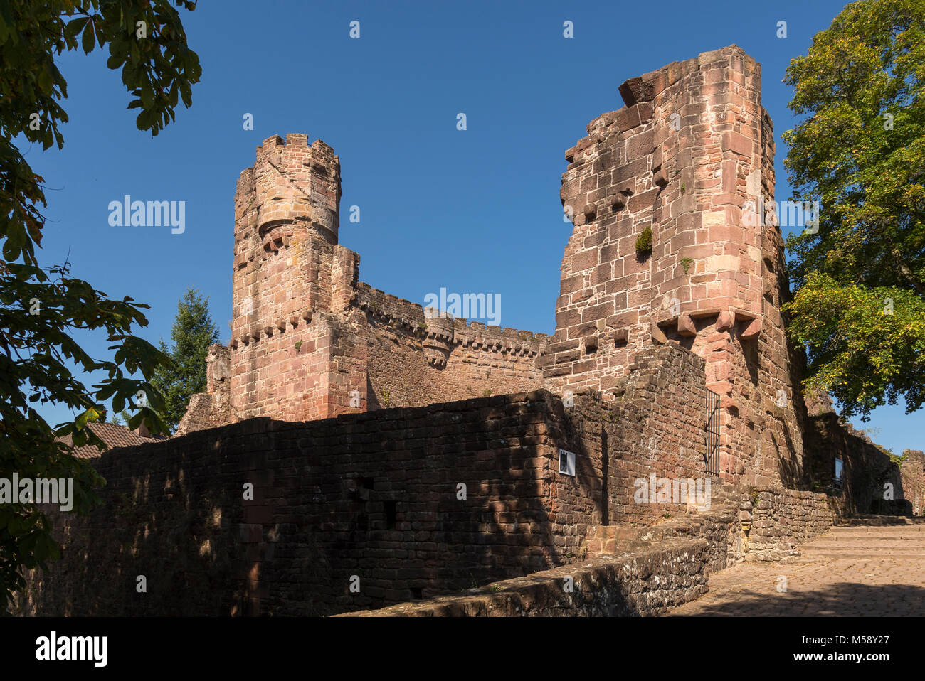 Bergfeste Dilsberg, Neckargemünd, Bade-Wurtemberg, Allemagne, Europa Banque D'Images