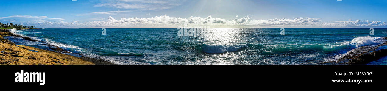 Vue panoramique de Ko'olina Beach à Hawaii Banque D'Images