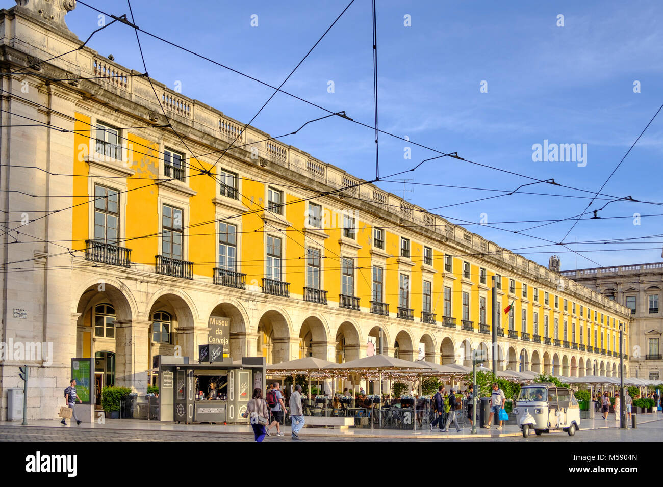 Arcade off Comercio Square , Lisbonne, Portugal Lisbonne, Portugal Banque D'Images