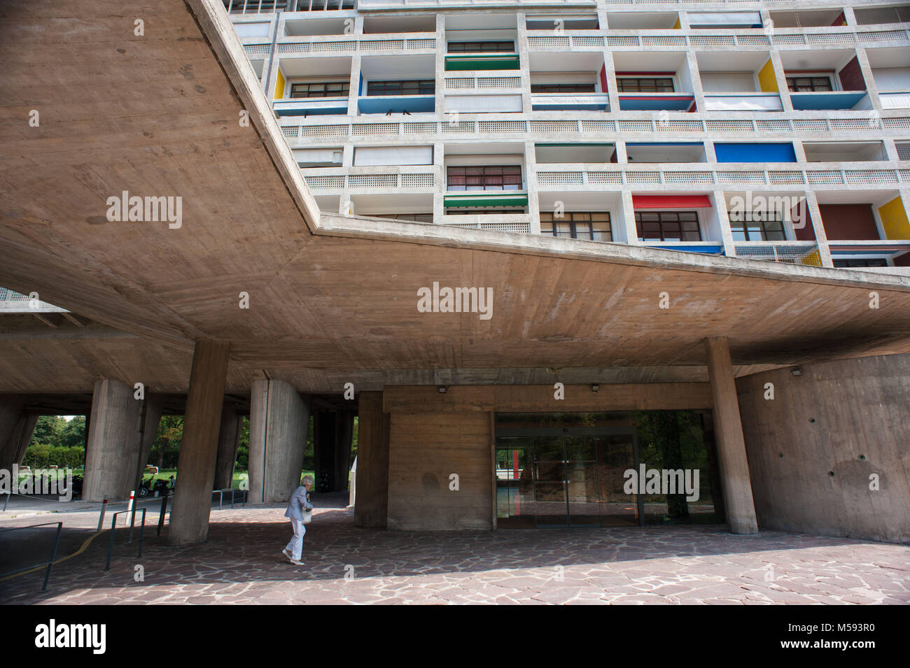 Marseille, France. Citè radieuse de Le Corbusier. Banque D'Images