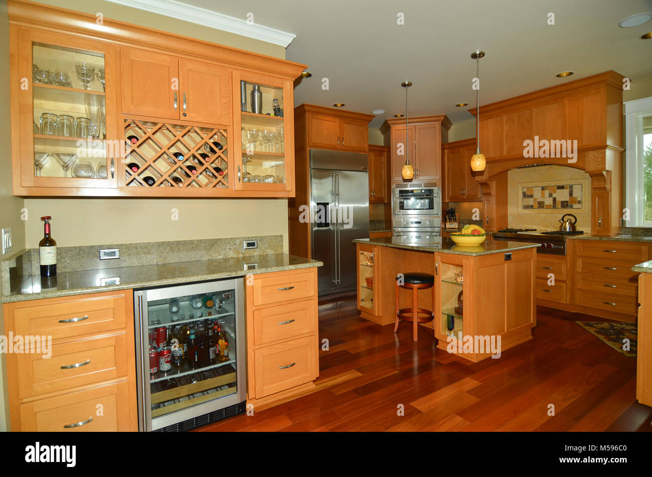 Country Estate Home Design & Décor, dans le Nord-Ouest du Pacifique, États-Unis Banque D'Images