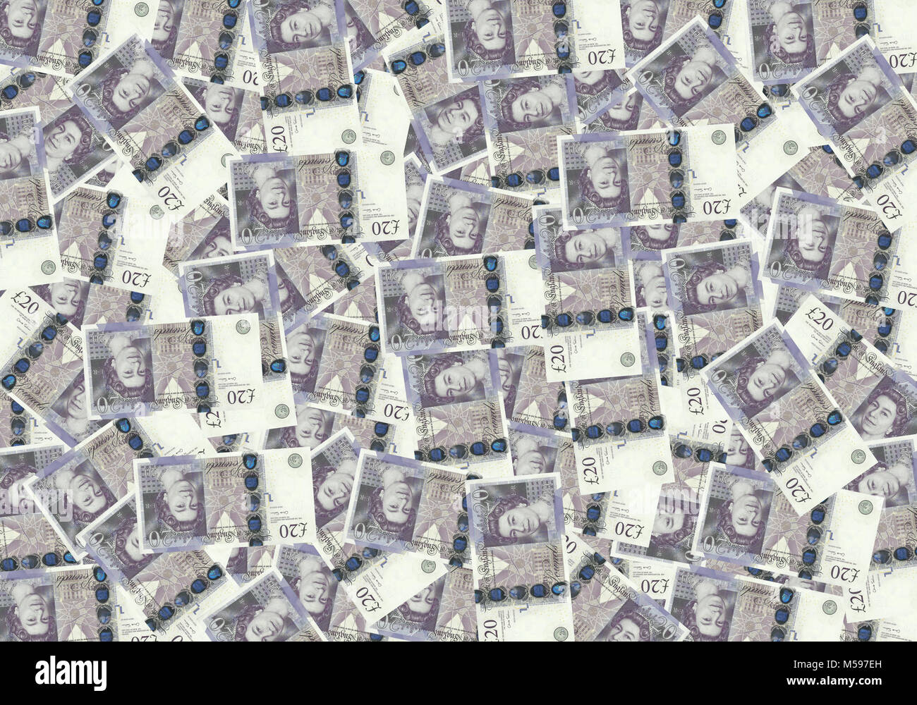 British Sterling Pound note devise du Royaume-Uni, concept financier Banque D'Images