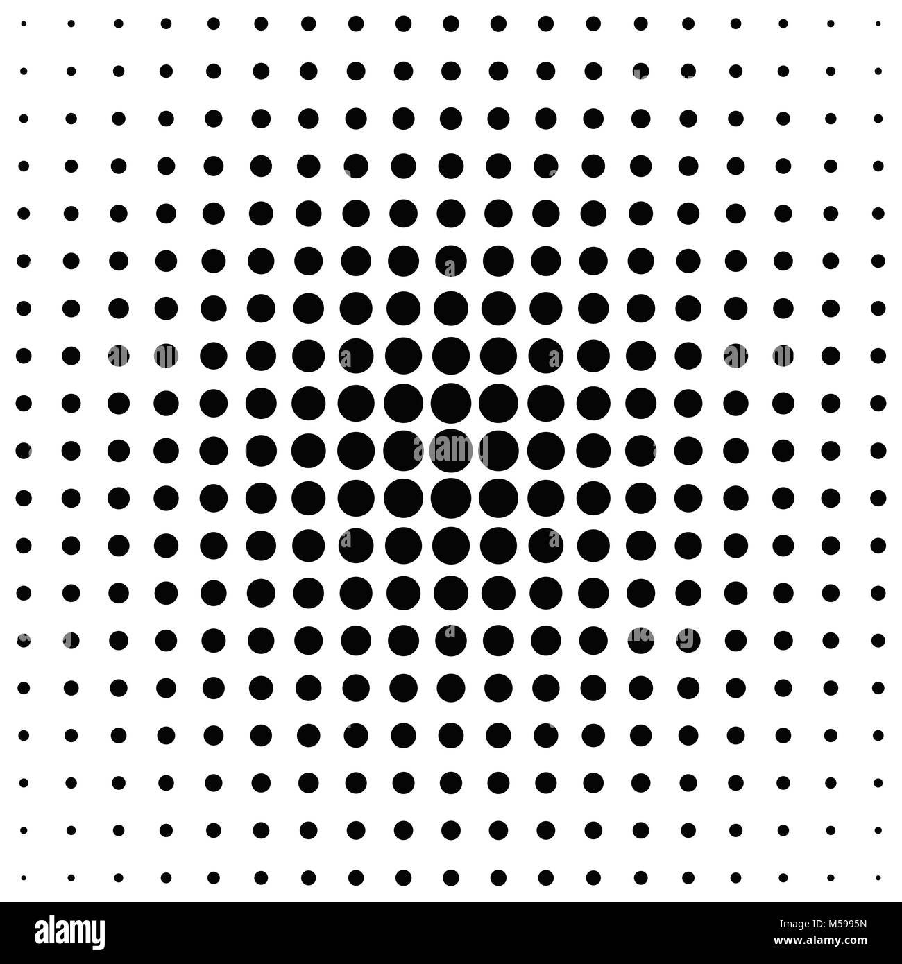 Cercle demi-teinte rétro motif de fond de points Illustration de Vecteur