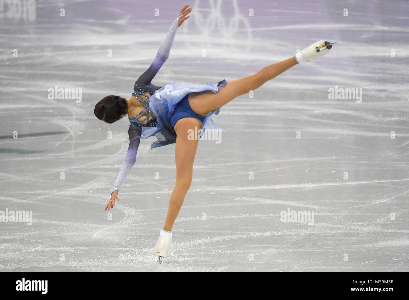 Pyeongchang, Corée. Feb 21, 2018. Evgenia Medvedeva concurrentes de la Russie en danse libre à Gangneung Ice Arena , Gangneung, Corée du Sud. Credit : Cal Sport Media/Alamy Live News Banque D'Images