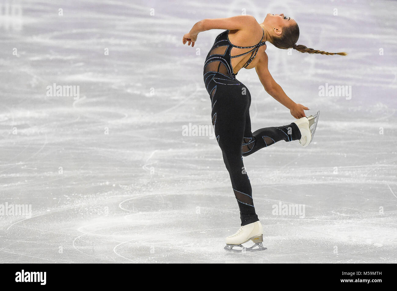 Pyeongchang, Corée. Feb 21, 2018. Loena Hendrickx de Belgique en compétition en danse libre à Gangneung Ice Arena, Gangneung, Corée du Sud. Credit : Cal Sport Media/Alamy Live News Banque D'Images