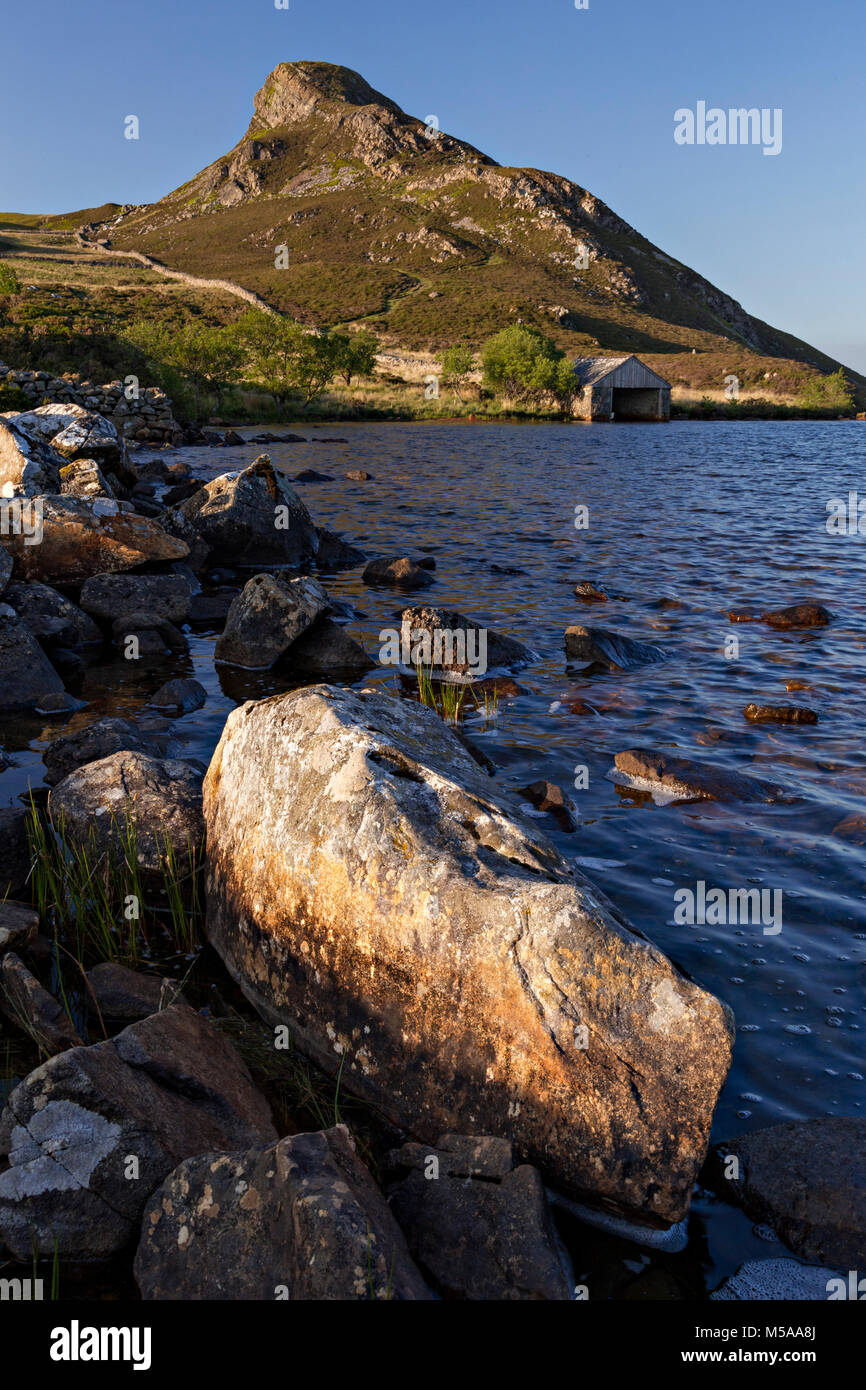 Cregennan Lacs de Snowdonia, sur une journée d'été Banque D'Images