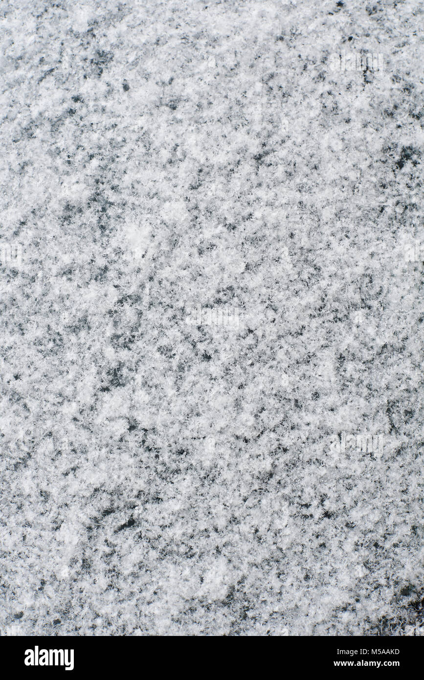 Snowy texture background. Cristaux de neige vue rapprochée Banque D'Images