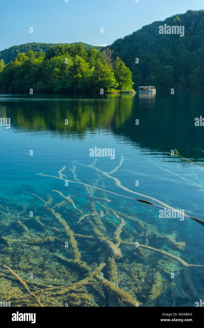 L'Europe, des Balkans, la Croatie, le parc national des Lacs de Plitvice Banque D'Images