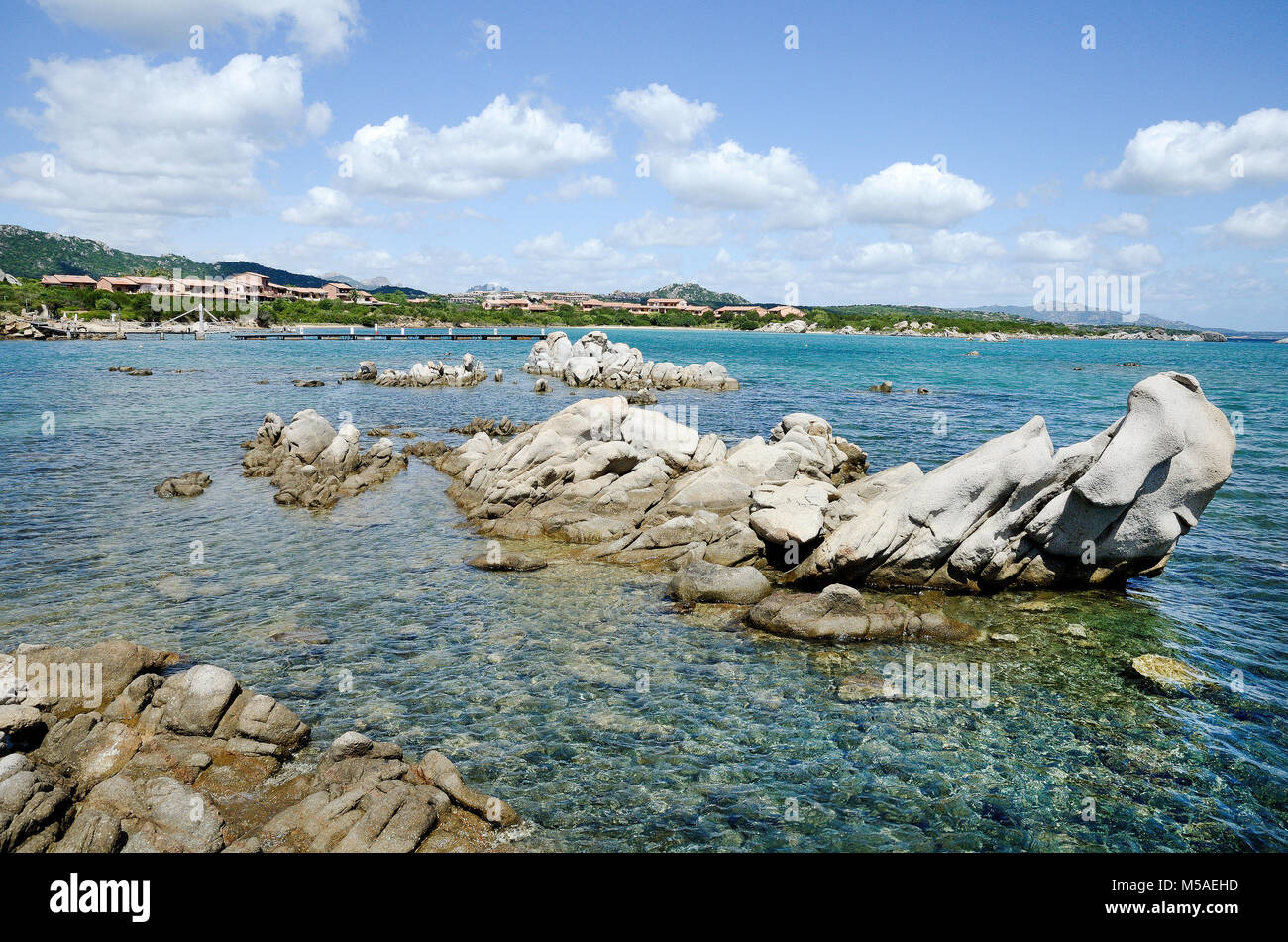 La Sardaigne, Italie : une plage dans le Golfo di Marinella près de Golfo Aranci Banque D'Images