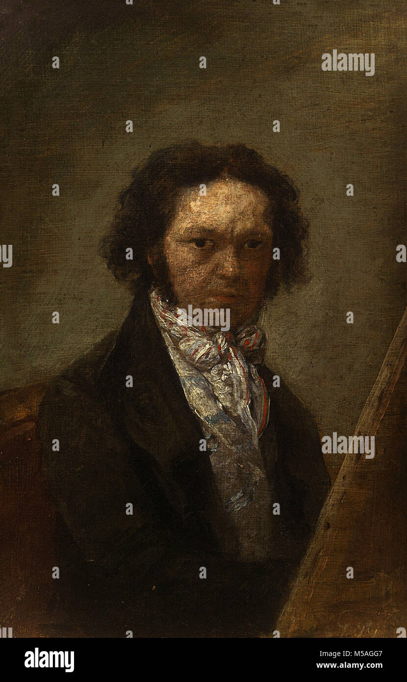 Francisco de Goya - Self-portrait Banque D'Images
