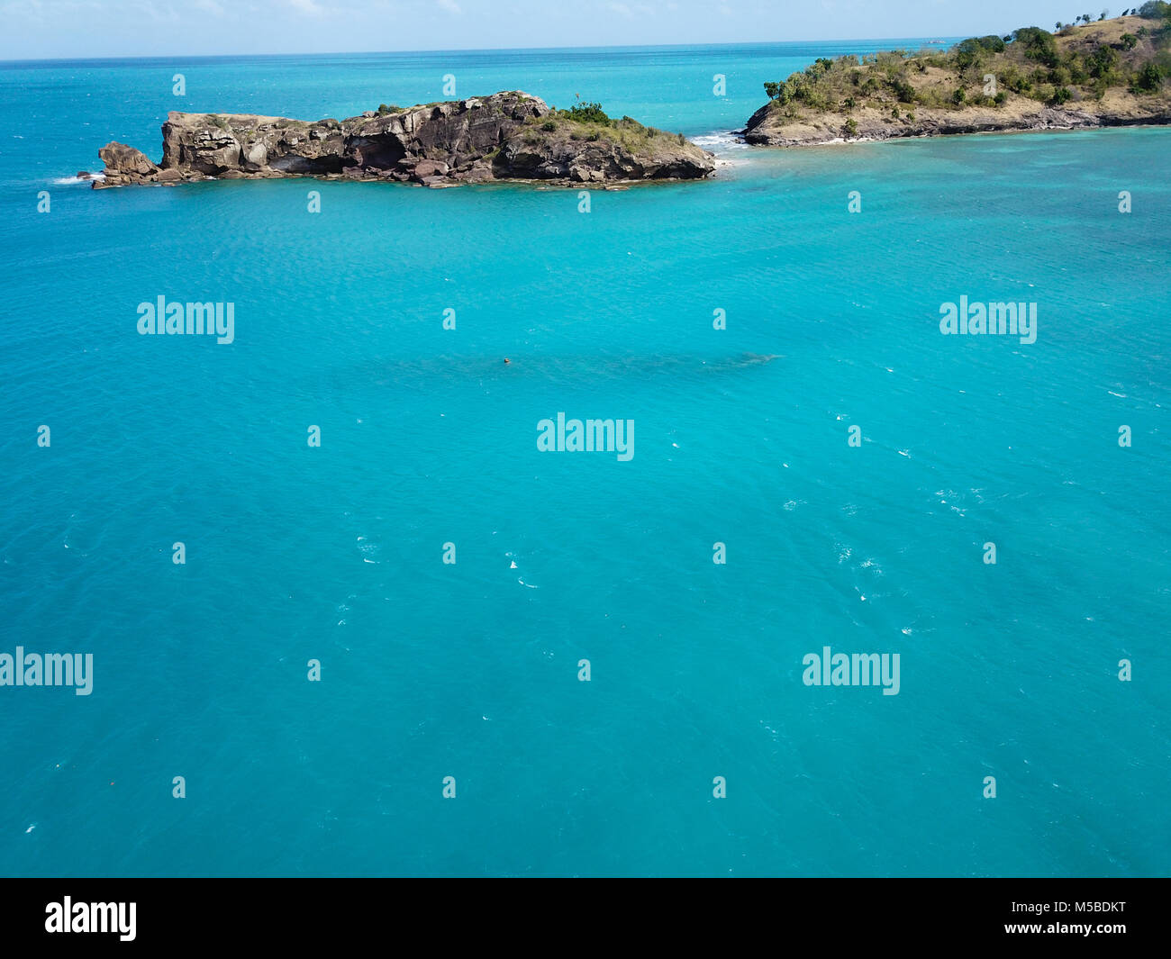 Naufrage de l'Andes, un 1874 à trois-mâts barque en acier coulé en 1904, Deep Bay, Antigua Banque D'Images