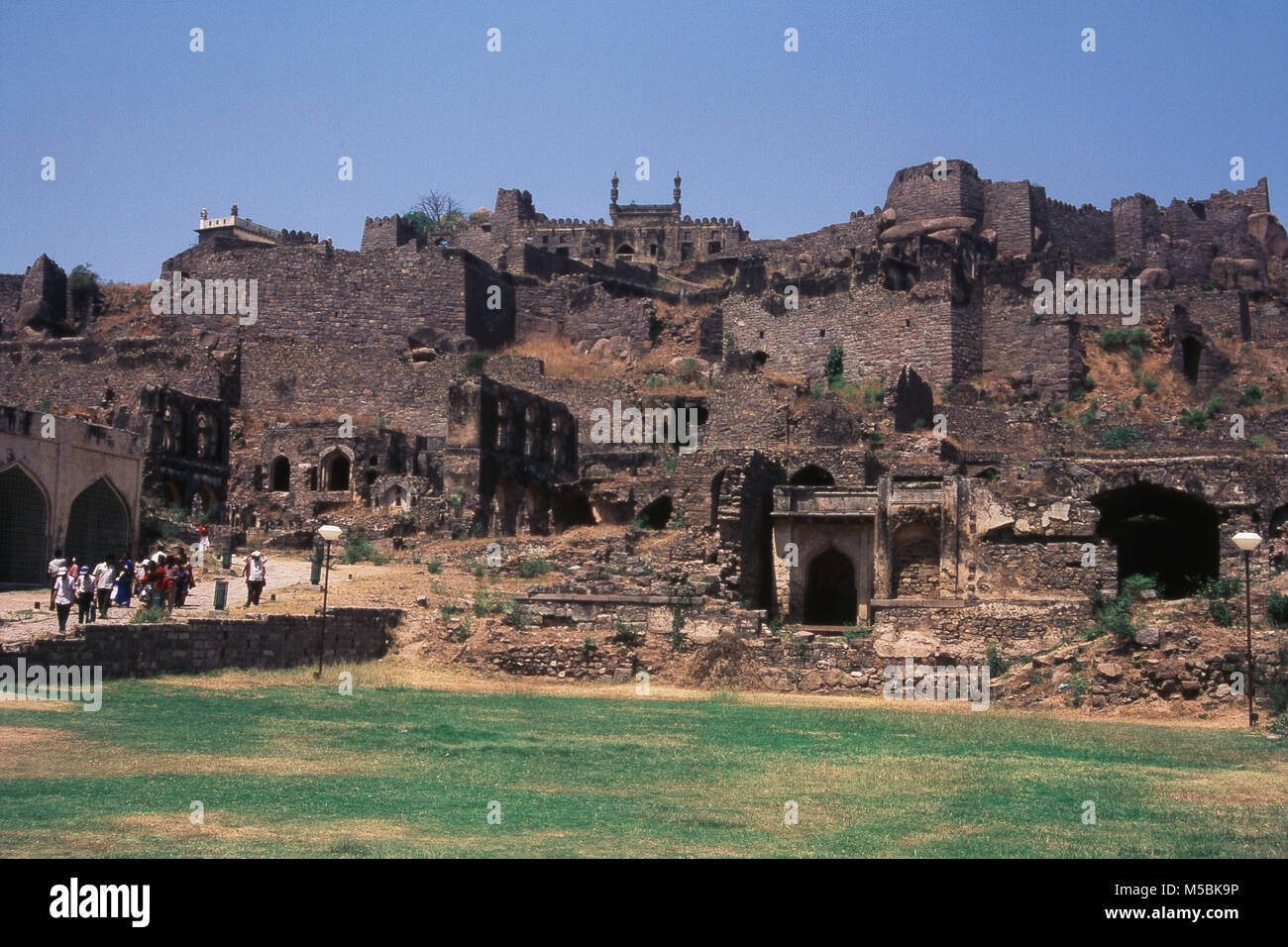 Fort Golconda à Hyderabad, Andhra Pradesh, Telangana, Inde forts indiens Banque D'Images