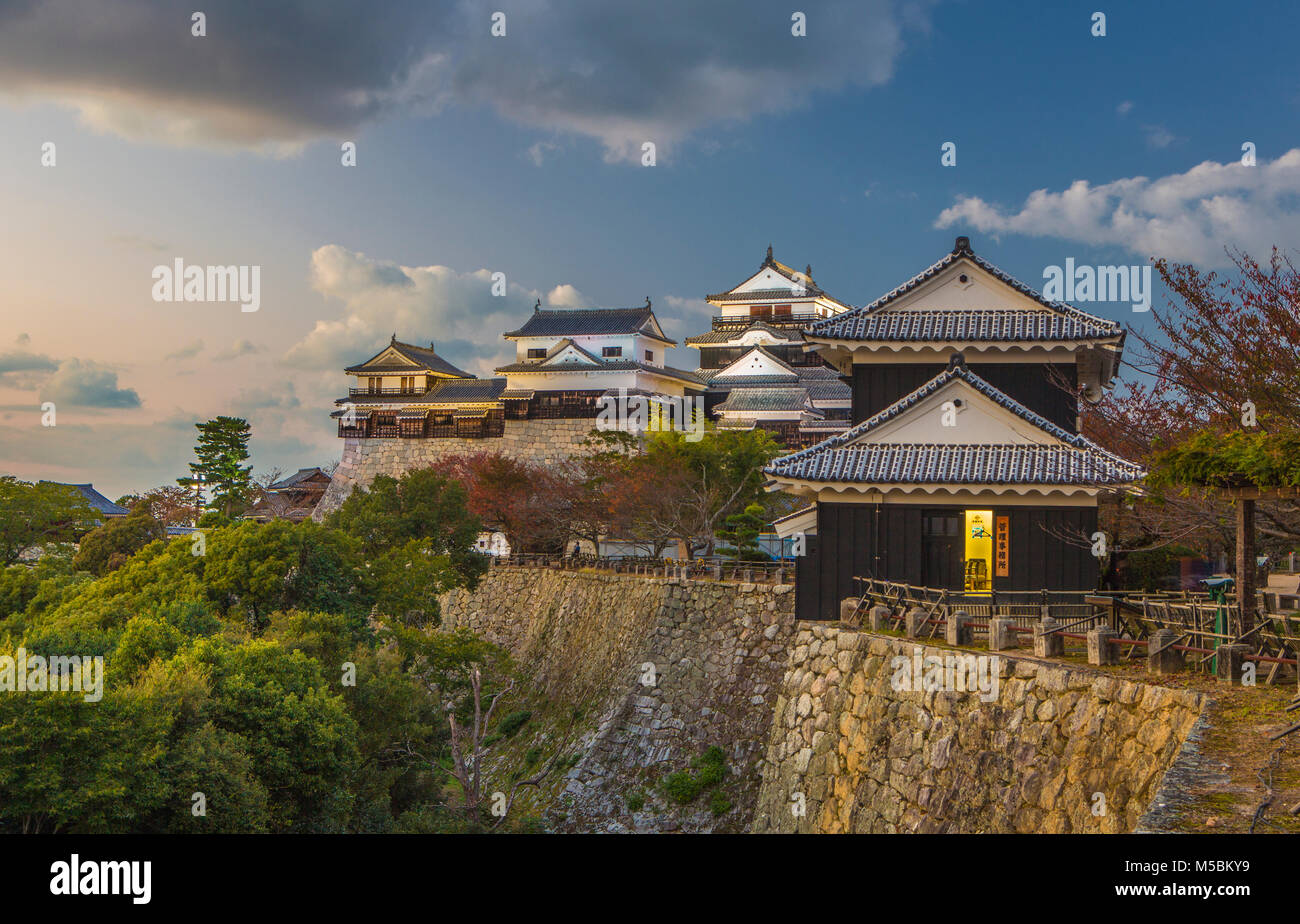 Le Japon, l'île de Shikoku, Matsuyama City, Matsuyama Castle Banque D'Images