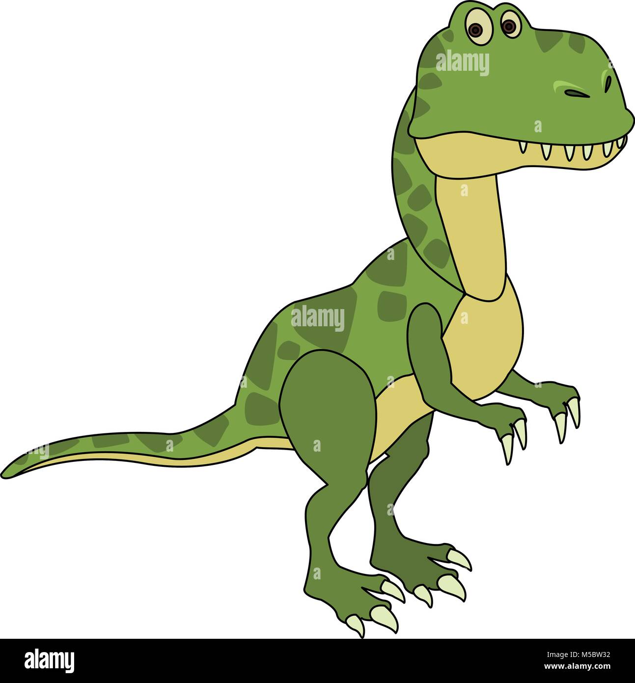 Trex dinosuar cartoon Illustration de Vecteur