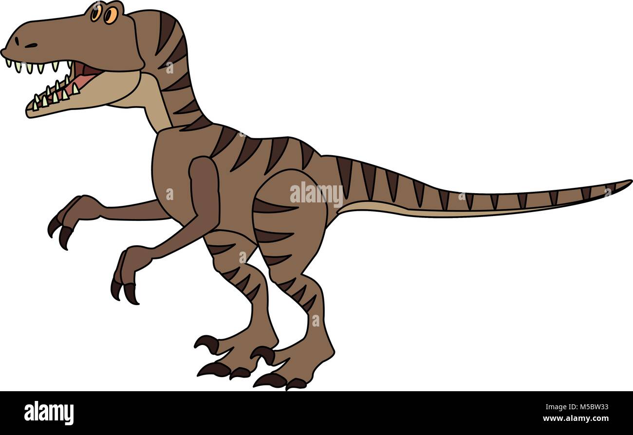 Trex dinosuar cartoon Illustration de Vecteur