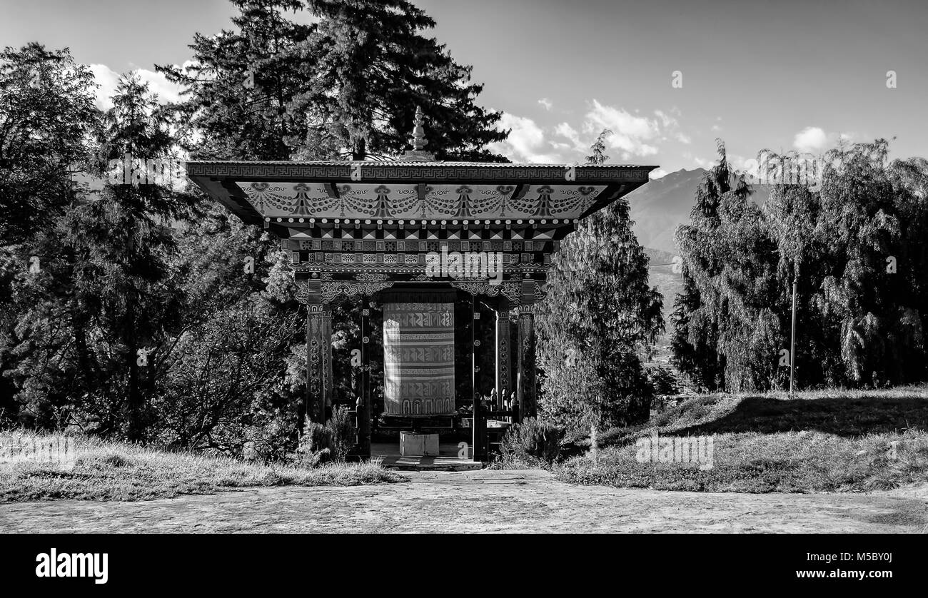 Zangtho Pelri Lakhang, Monastère de Thimphu, Bhoutan, Thimphu ville Banque D'Images