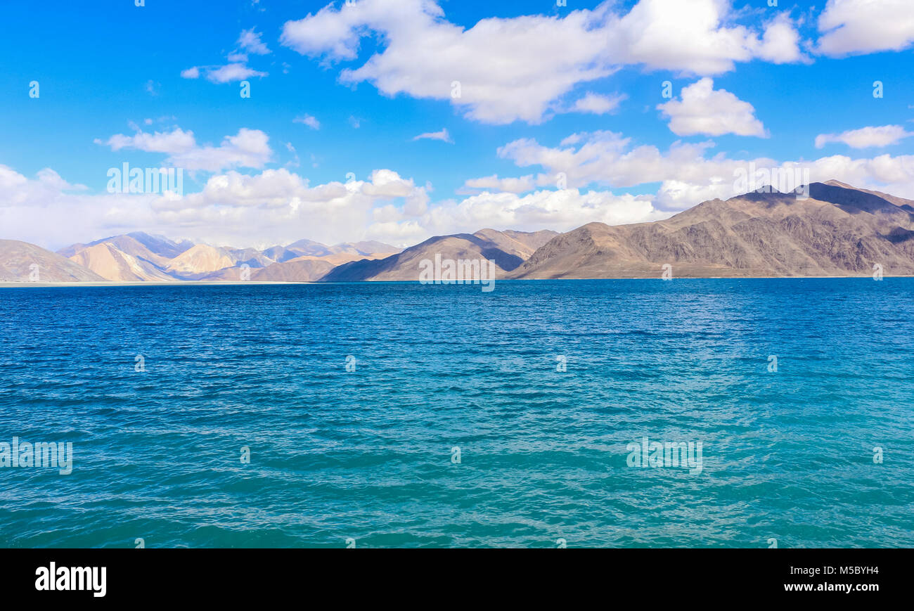 Lac Pangong, Ladakh Leh, Jammu Cachemire, Inde Banque D'Images