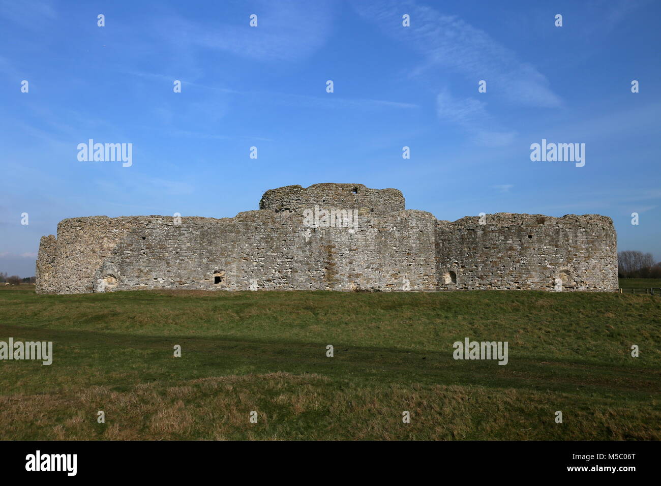 Le Château de Camber (anciennement Château Winchelsea), construit par Henry VIII en 1539, le port de Rye, East Sussex, Angleterre, Grande-Bretagne, Royaume-Uni, UK, Europe Banque D'Images