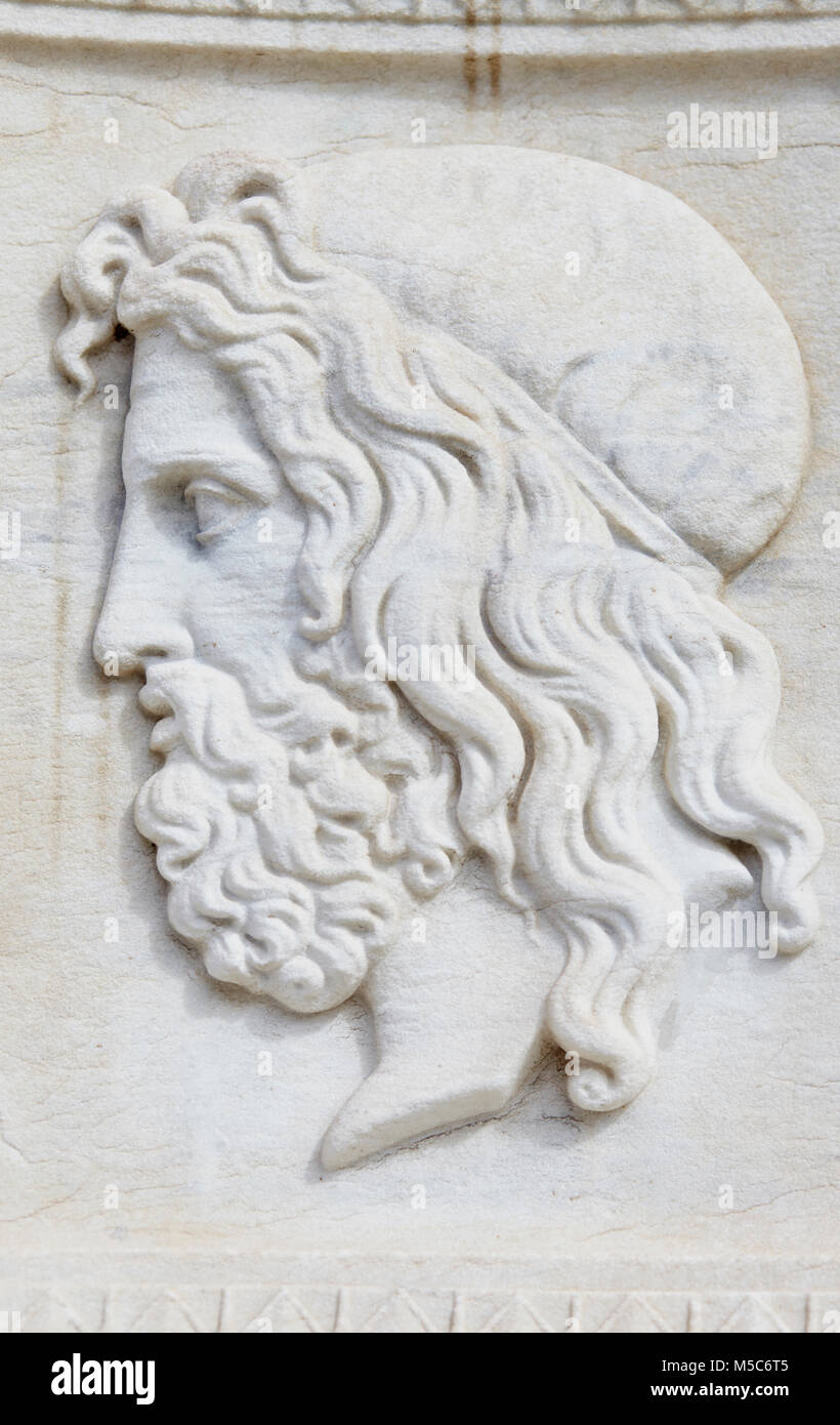 Statue de Zeus, jupiter, Close up Banque D'Images