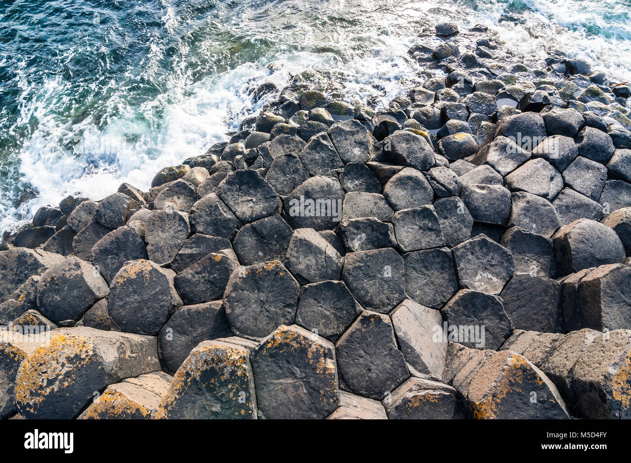 Giant's Causeway, l'Irlande du Nord, Royaume-Uni Banque D'Images