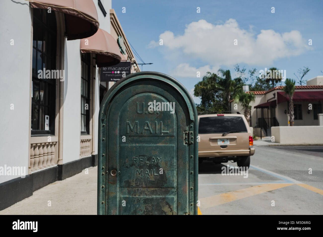 Boîte aux lettres américaine à Saint Augustine, en Floride, en Amérique du Nord Banque D'Images