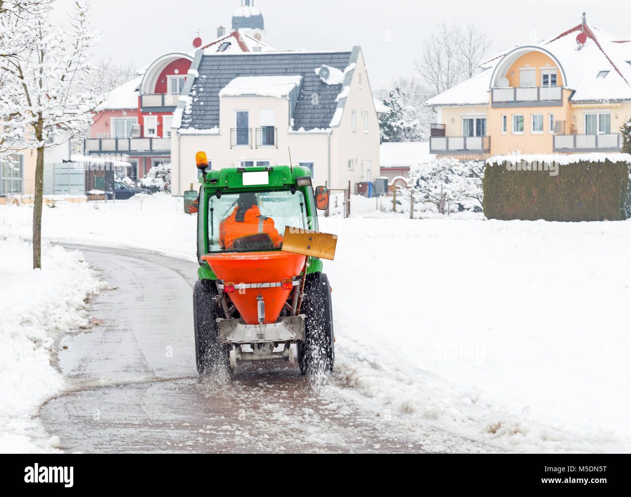 Services d'hiver véhicule en action Banque D'Images