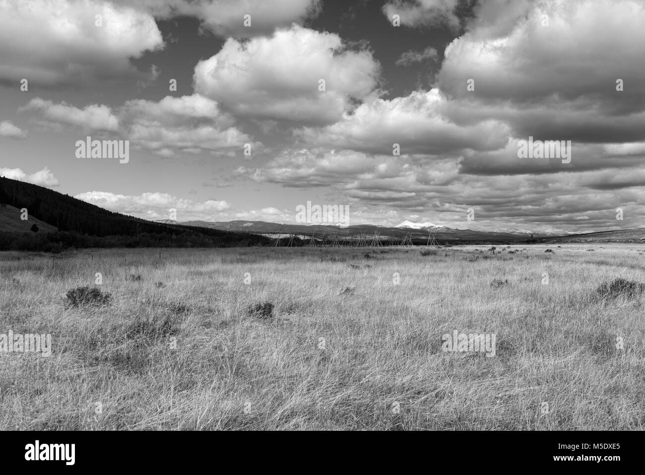 Amérique du Nord, USA, montagnes Rocheuses, Montana, gros trou de bataille, Nez Perce National Historic Park, Banque D'Images