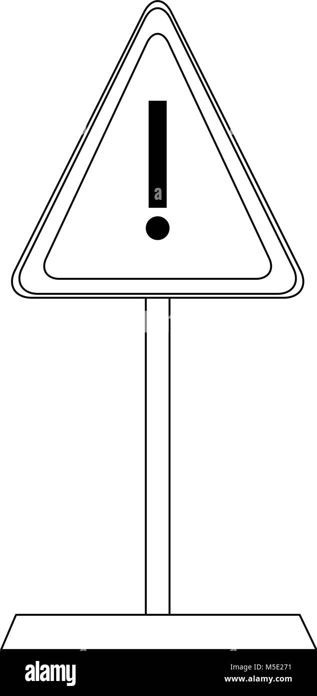 Le symbole Attention Illustration de Vecteur