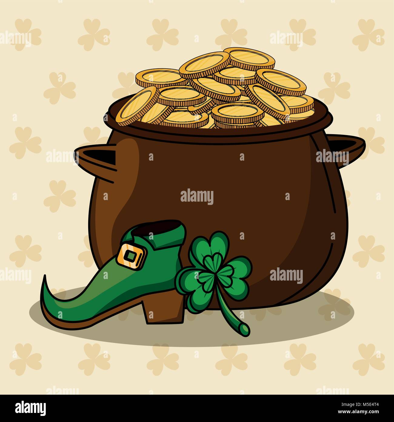 Caricatures St Patricks day Illustration de Vecteur