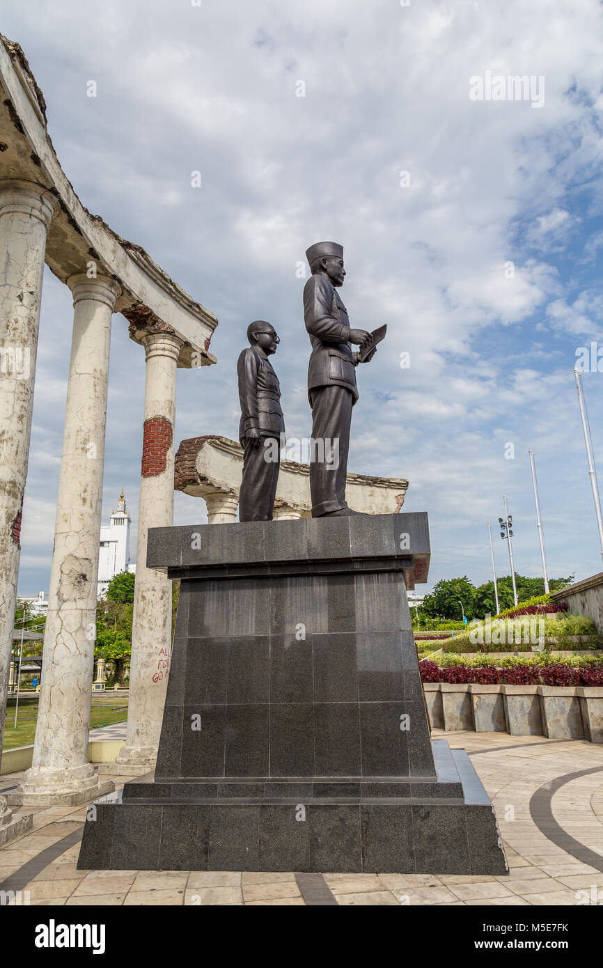 Monument de Soekarno Hatta à Surabaya, Indonésie Banque D'Images