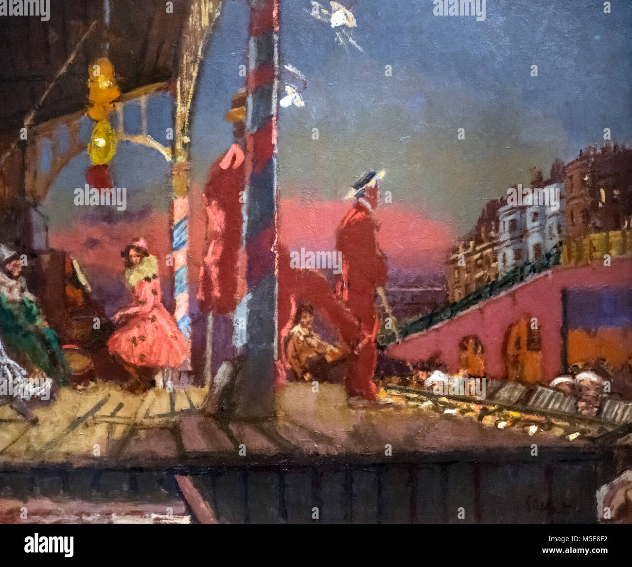 Walter Sickert. La peinture intitulée "La Brighton Pierrots" par Walter Richard Sickert (1860-1942), huile sur toile, 1915 Banque D'Images