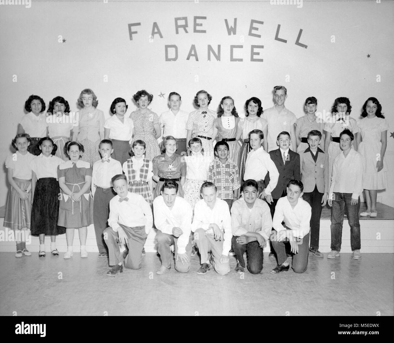 School assembly room Banque d'images noir et blanc Alamy