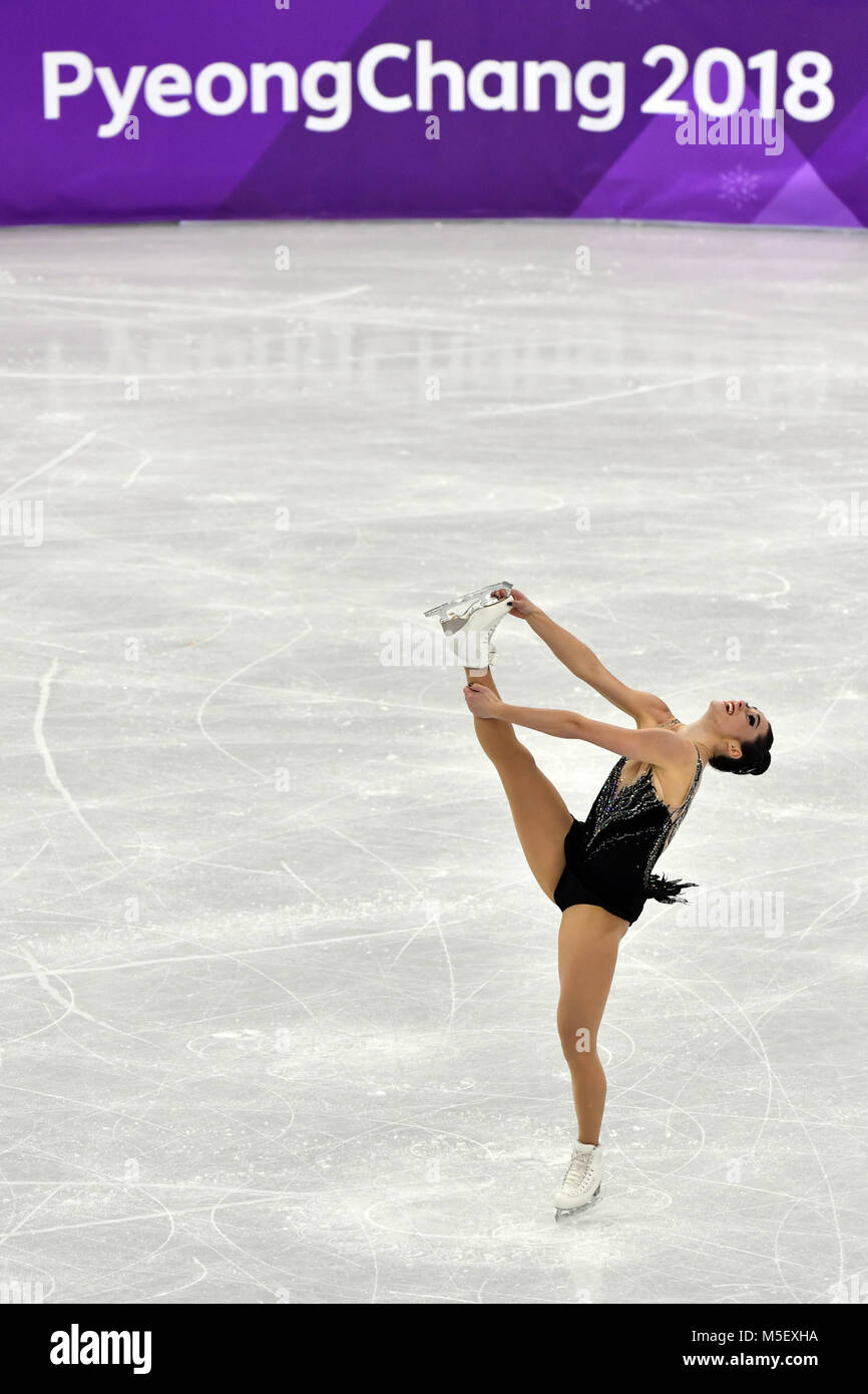 Gangneung, Corée du Sud. Feb 23, 2018. Canada's Kaetlyn Osmond en action au patinage artistique des célibataires à l'Ice Arena à Gangneung Gangneung, Corée du Sud, 23 février 2018. Crédit : Peter Kneffel/dpa/Alamy Live News Banque D'Images