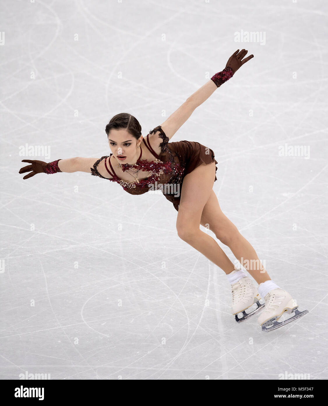 Evgenia MEDVEDEVA (OAR/RUS), action, Eiskunstlaufen Kuer der Frauen Olympische Winterspiele am 23.02.2018 2018, vom 09.02. - 25.02.2018 à PyeongChang/ Suedkorea. Dans le monde d'utilisation | Banque D'Images