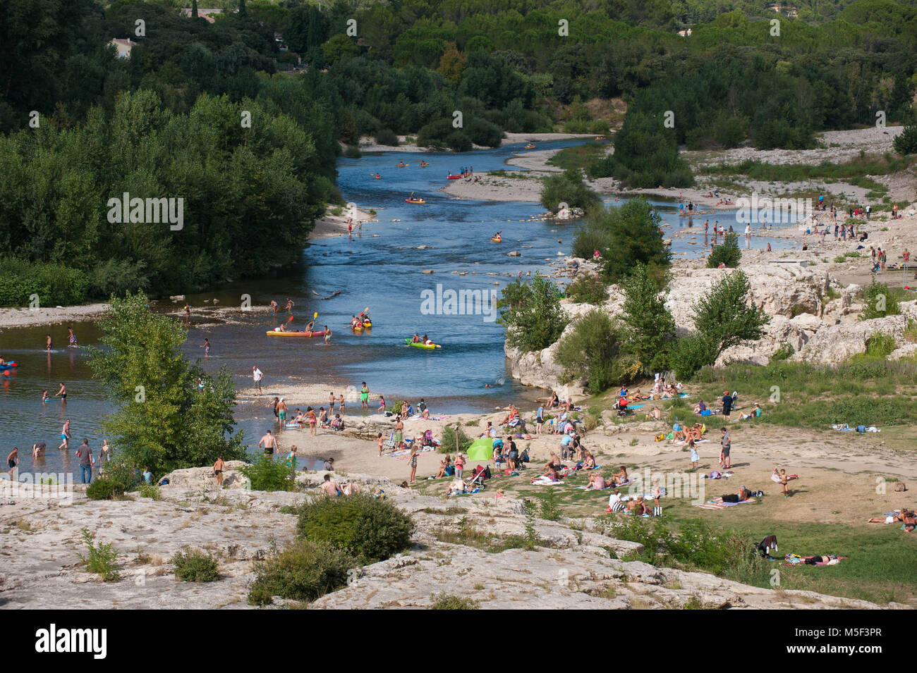 Pont du Gard, France. Banque D'Images